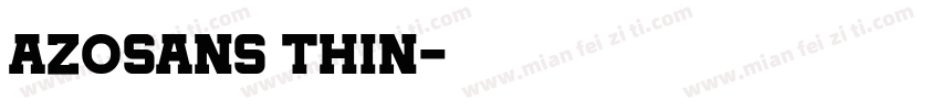 azosans thin字体转换